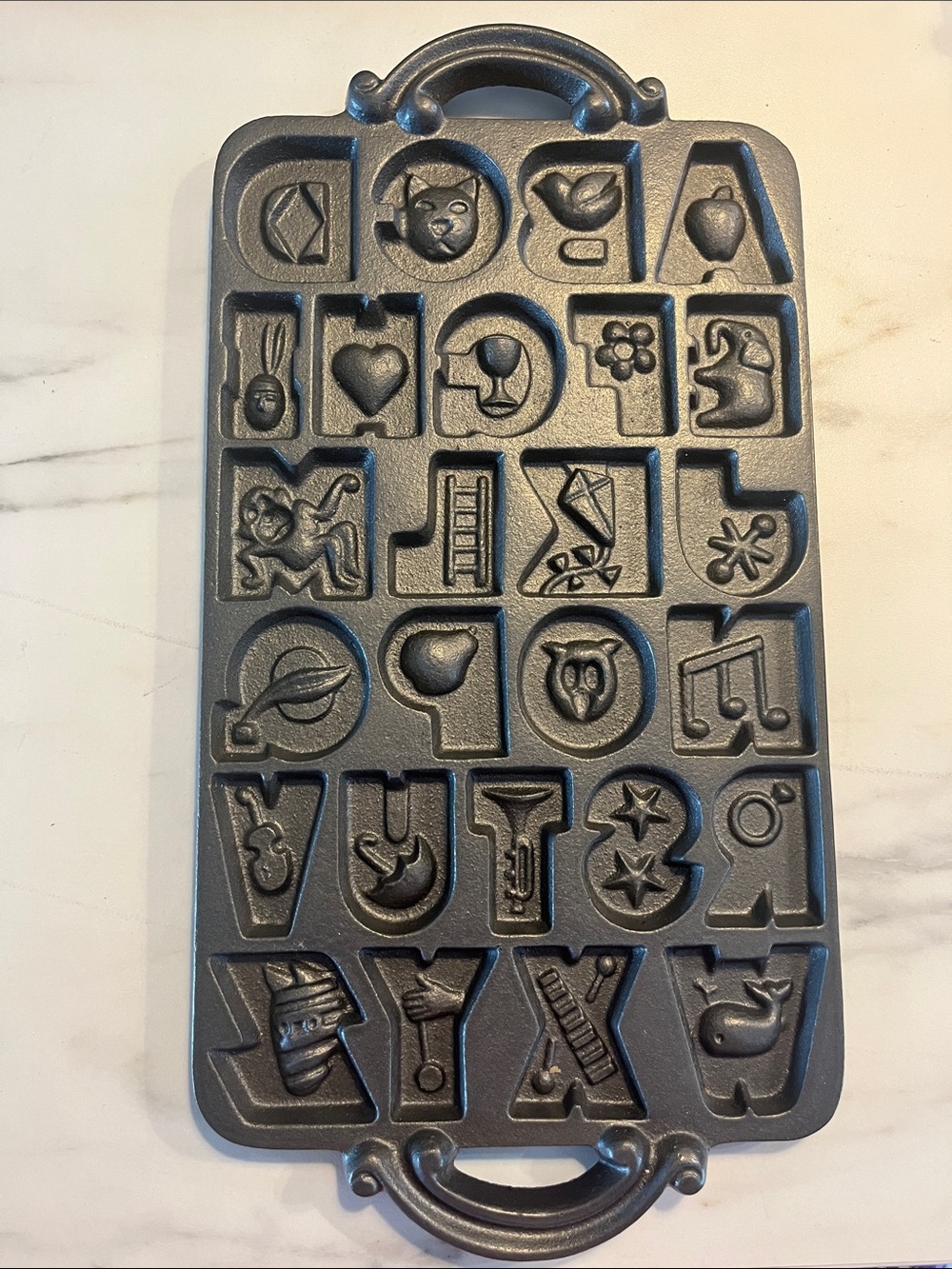 John Wright alphabet mold